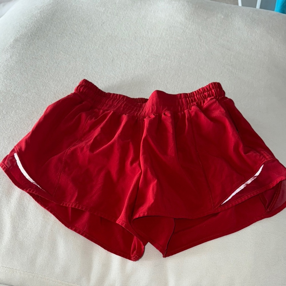 Lululemon Athletica Red Athletic Shorts Lightweight and Comfortable